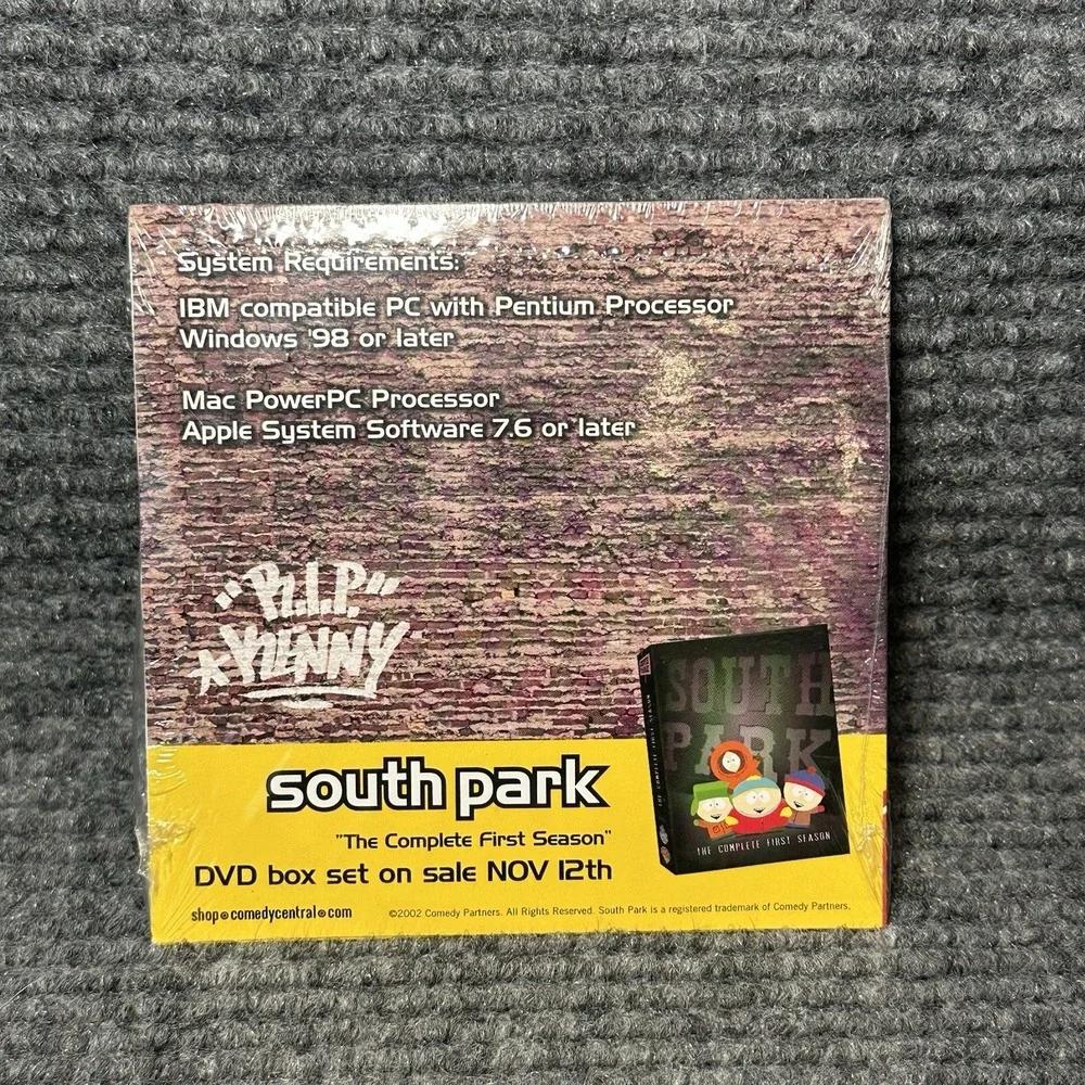 South Park Interactive CD-ROM GET READY Promotion‎ Promo PC 2002 Sealed NEW